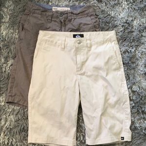 Vans and quick silver shorts